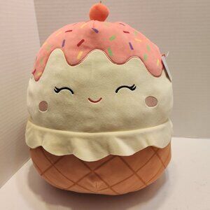 Squishmallow Shannon the Ice Cream 14” Plush Super Soft Collectible Used SEE